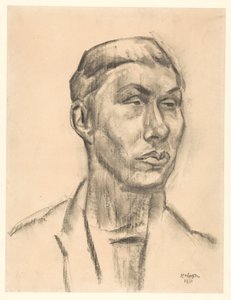 Portræt af en ukendt mand af Leo Gestel (signed by artist)