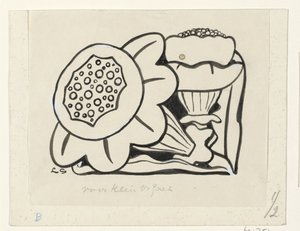 to blomster af Leo Gestel (signed by artist)