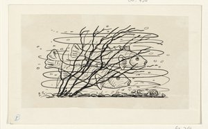To fisk i vandet af Leo Gestel (signed by artist)