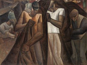 Nettendragers, ca. 1924 (olie på lærred) af Leo Gestel