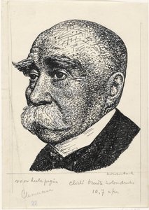 Portret af George-Eugene-Benjamin Clemenceau af Leo Gestel