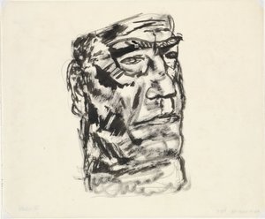 Portræt af mand Uden titel af Leo Gestel