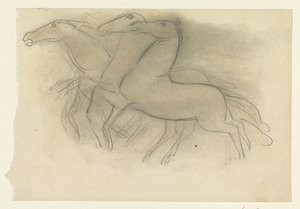 Løbende heste af Leo Gestel
