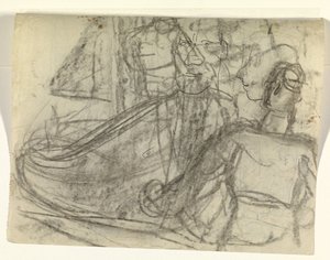 Skib og figurer af Leo Gestel