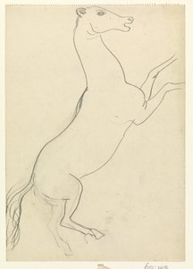 Opvoksende hest uden manke af Leo Gestel