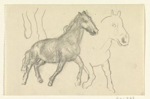 To løbende heste af Leo Gestel