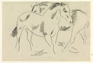 To heste af Leo Gestel