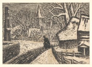 Vinter i Blaricum af Leo Gestel