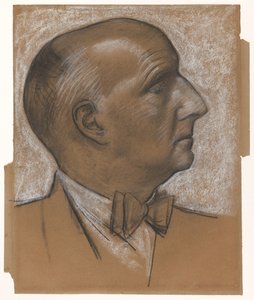 Selvportræt med butterfly af Leo Gestel