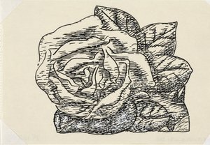 Uden titel (rose) Vignette til Gestels biografi af Porf. W. van der Pluym af Leo Gestel