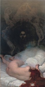 Vanity af Putz, Leo (1869-1940). Olie på lærred, størrelse: 220x115 af Leo Putz