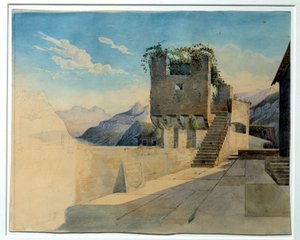 Kroens terrasse. Maleri af Leo Von Klenze (1784-1864)