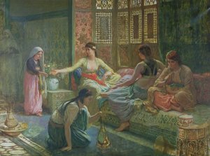Interiør af et harem, ca. 1865