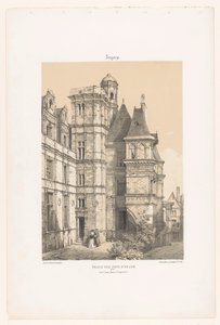 Udsigt over en del af slottet Angers Vrede. Palais des ducs d