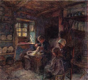 Lacemakerne, c1888 af Leon Augustin Lhermitte