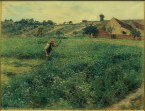 Plæneklipper i lucernemarken af Leon Augustin Lhermitte