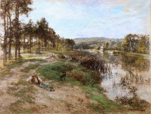 På bredden af Marne, 1904 af Leon Augustin Lhermitte