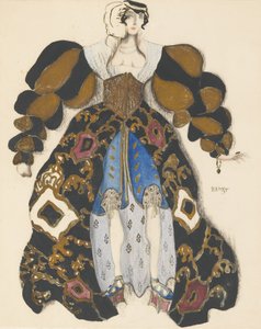 Kostumedesign til Balletten La Légende de Joseph af R. Strauss af Leon Bakst