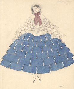 Kostumedesign til balletten Carnaval af R. Schumann, 1910. af Leon Bakst
