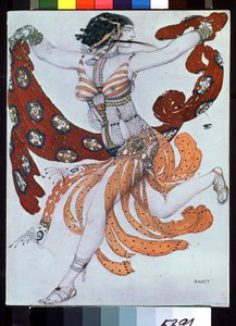 Kostumedesign til balletten Cleopatra af A. Arensky af Leon Bakst