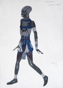 Kostumedesign til balletten Cléopatre, 1909 af Leon Bakst