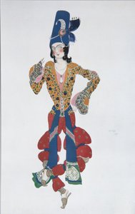 Kostumedesign til balletten Sheherazade af N. Rimsky-Korsakov, 1910 af Leon Bakst
