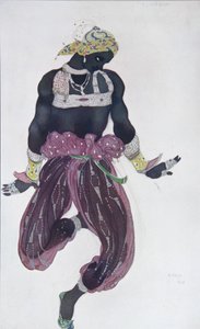 Kostumedesign til balletten Sheherazade af N. Rimsky-Korsakov, 1910 af Leon Bakst