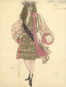 Kostumedesign til balletten Sleeping Beauty af P. Tchaikovsky af Leon Bakst