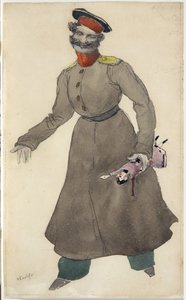 Kostumedesign til balletten The Fairy Doll af J. Bayer, 1903 af Leon Bakst