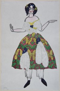 Kostumedesign til balletten The Magic Toy Shop af G. Rossini, 1919 af Leon Bakst