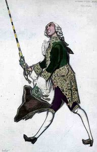 Kostume til Rinaldo, fra de godhumrede damer af Leon Bakst