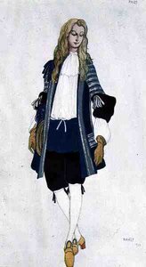 Kostume til den blå side, fra Aladdin af Leon Bakst