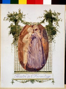 Cover af et program fra Ermitage Theatre af Leon Bakst