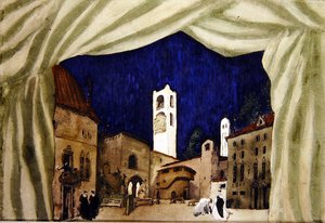 Design til Marchioness Hunting af Leon Bakst