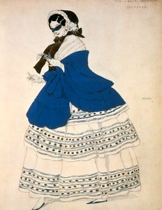 Estrella, design til et kostume til balletten Carnival komponeret af Robert Schumann, 1919