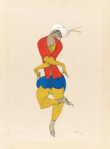 Maria Kuznetsova, kostumedesign til "L"Adoration", 1922 af Leon Bakst