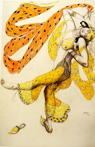 Odalisque. Kostumedesign til balletten Sheherazade af N. Rimsky-Korsakov, 1910