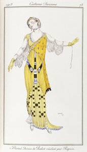 Parisisk tøj: Dione-tegning af Bakst udført af Paquin, 1913 af Leon Bakst