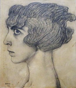 Portræt af Marchesa Luisa Casati, 1912. af Leon Bakst