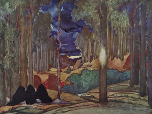 Scenedesign til stykket The Martyrdom of St. Sebastian af Gabriele D