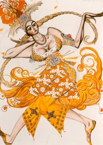 Ildfuglen, kostume til Ildfuglen, balletten af igor Stravinsky, 1910 af Leon Bakst