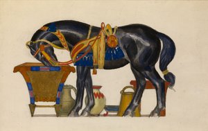 Vandende hest af Leon Bakst