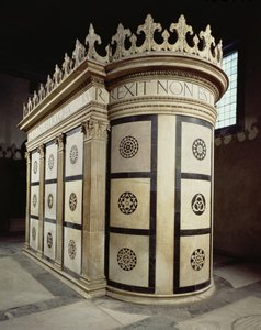 Det lille gravtempel i Capella Rucellai, 1467 (marmor)