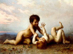 Kæmpende drenge, 1889