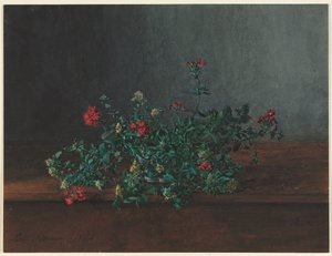 Stilleben med vilde blomster af Léon Bonvin
