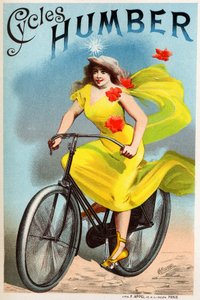 Transportere. Humbert cykler. Plakat af Choubrac, Frankrig, ca. 1895 (plakat)