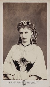 Portræt af Christine Nilsson 1843-1921.