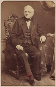 Portræt af komponisten Daniel-Francois-Esprit Auber (1782-1871), af Cremiere, Leon (1831-1913). Albumin foto. Privat samling
