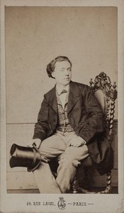 Portræt af komponisten Louis Diémer 1843-1919, ca. 1875.