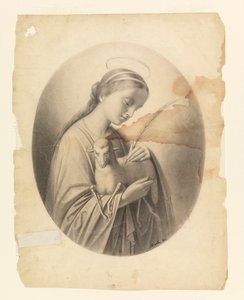 Sankt Agnes af Leon Dabo